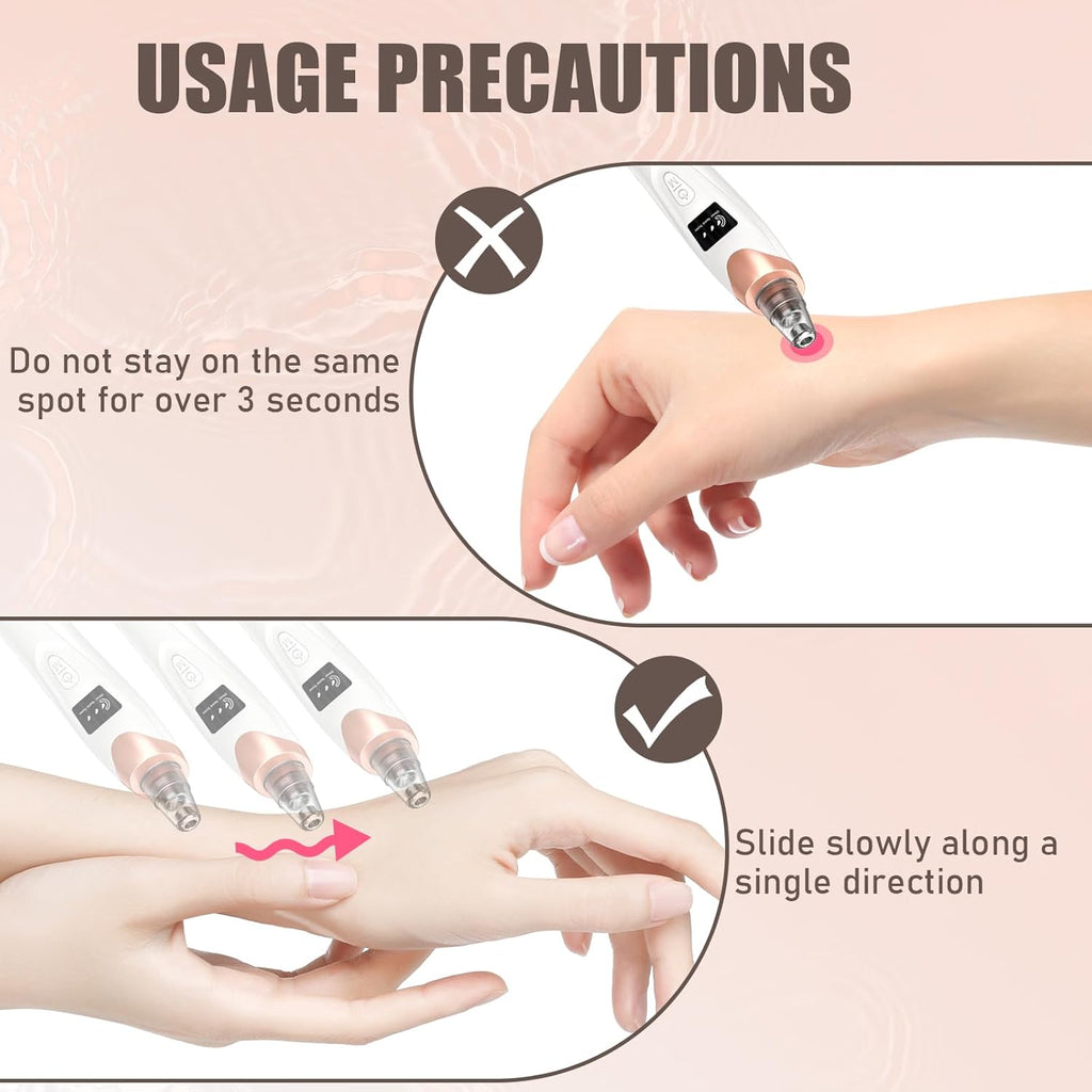 2026 Blackhead Remover Pore Vacuum,Facial Pore Cleaner-5 Suction Power,5 Probes,Usb Rechargeable Blackhead Vacuum Kit Electric Pore Vacuum Tool for Adult