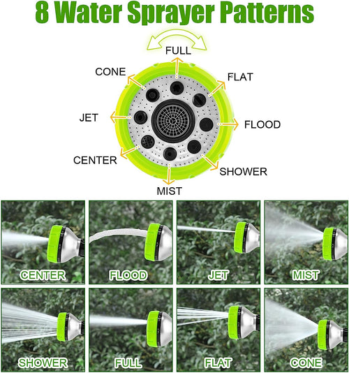Upgraded Dog Wash Hose Attachment, 8-In-1 Sprayer Mode Garden Hose Nozzle with Pet Grooming Glove and 100Cc Soap Dispenser Bottle, Adopted in Watering Flowers, Car Wash, Dog and Horse Showering