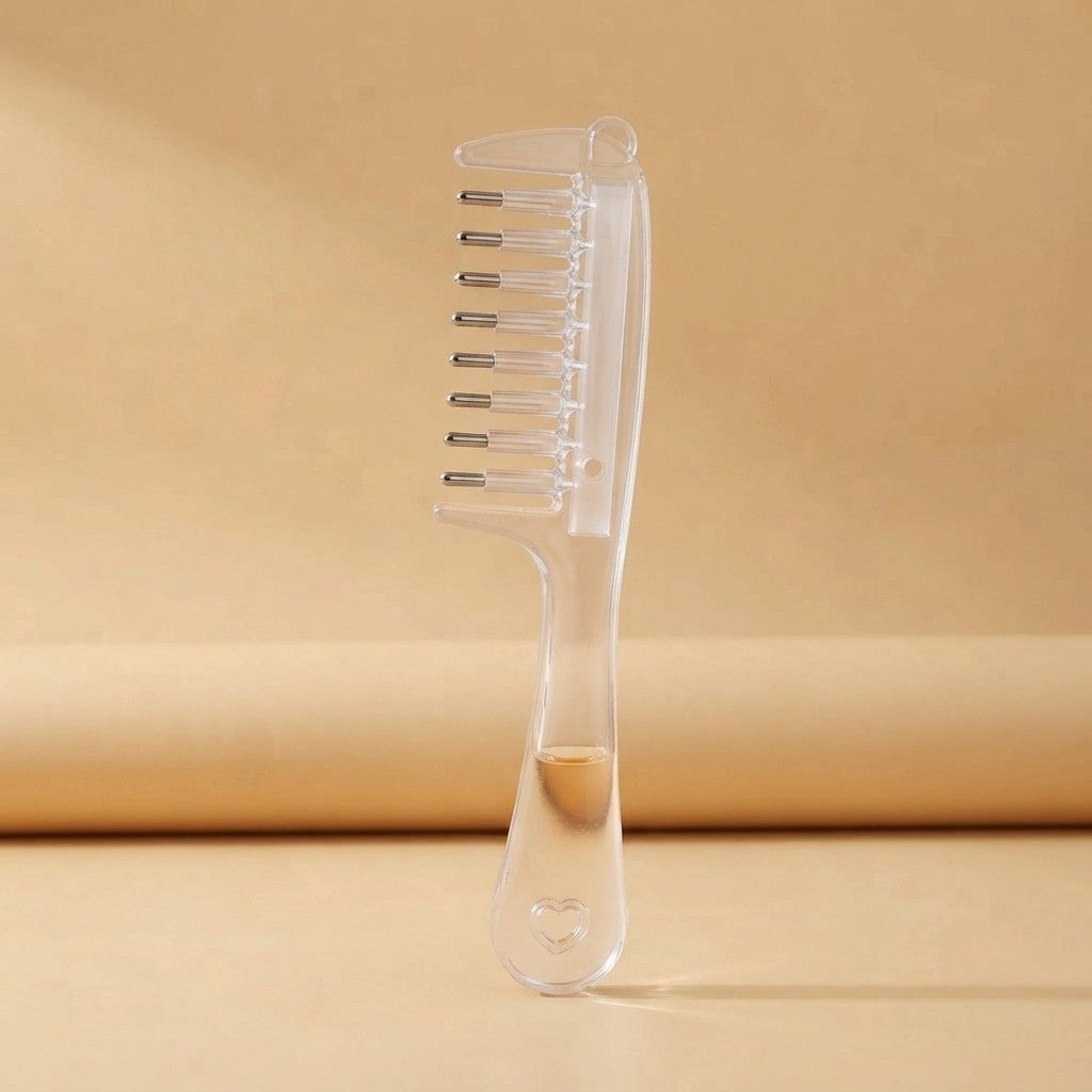 Red Light Electric Scalp Massager Comb with Essential Oil Applicator